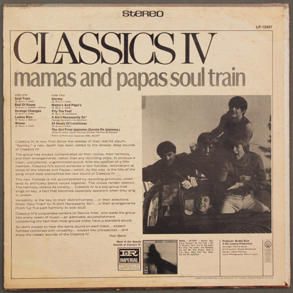 The Classics IV : Mamas And Papas/Soul Train (LP, Album)