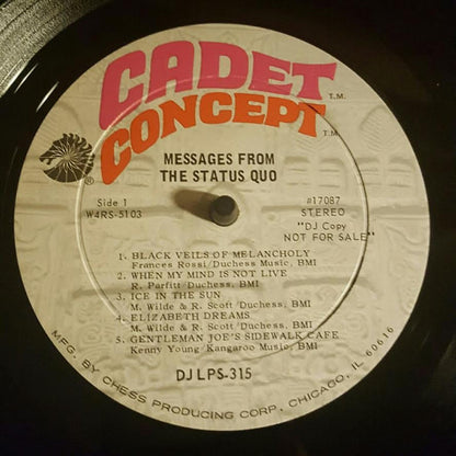 Status Quo : Messages From The Status Quo (LP, Promo)
