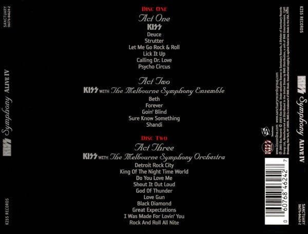 Kiss : Kiss Symphony: Alive IV (2xCD, Album)