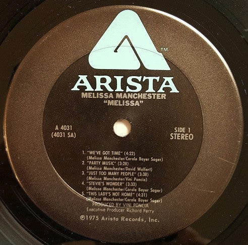 Melissa Manchester : Melissa (LP, Album, RP)