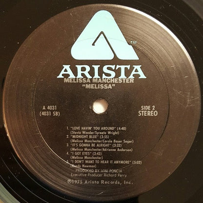 Melissa Manchester : Melissa (LP, Album, RP)