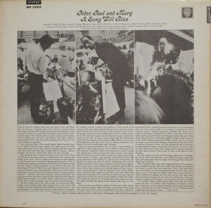 Peter, Paul & Mary : A Song Will Rise (LP, Album, RP)