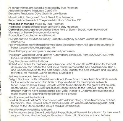 The Rippingtons Featuring Russ Freeman (2) : Weekend In Monaco (CD, Album)