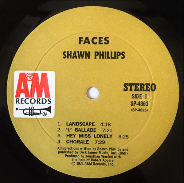 Shawn Phillips (2) : Faces (LP, Album, Mon)