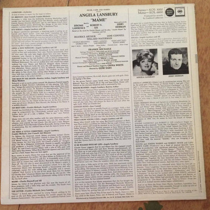 Angela Lansbury : Mame (A New Musical) (LP, Album, Pit)