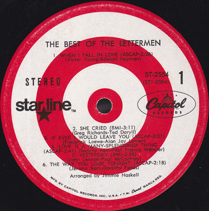 The Lettermen : The Best Of The Lettermen (LP, Comp, RE)