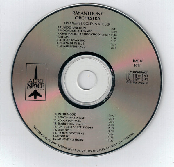 Ray Anthony & His Orchestra : I Remember Glenn Miller (CD, Comp)