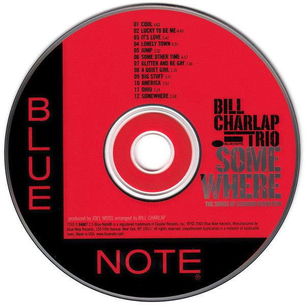 Bill Charlap Trio : Somewhere (The Songs Of Leonard Bernstein) (CD, Album)