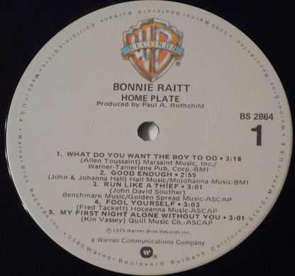 Bonnie Raitt : Home Plate (LP, Album, RE, Win)