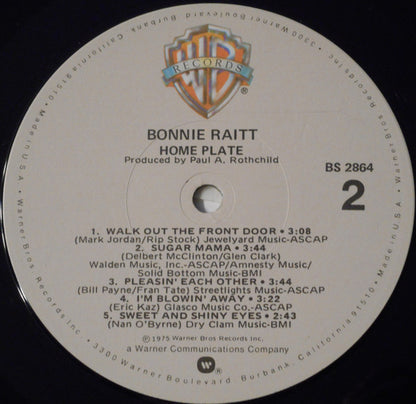 Bonnie Raitt : Home Plate (LP, Album, RE, Win)