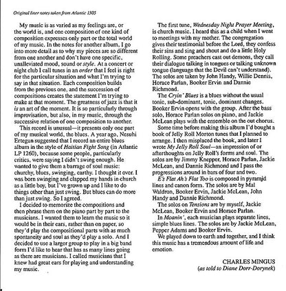 Charles Mingus : Blues & Roots (CD, Album, RE)