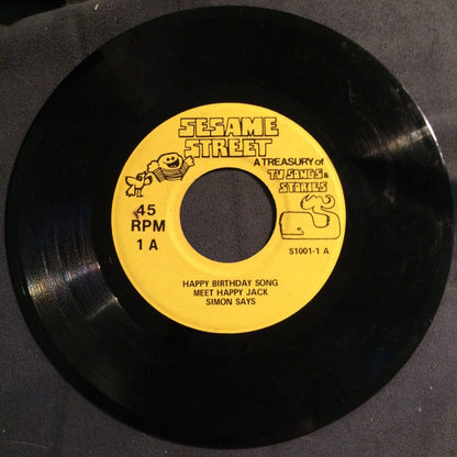 Various : Sesame Street - A Treasury Of TV Songs & Stories (10x7", Comp, Mono)