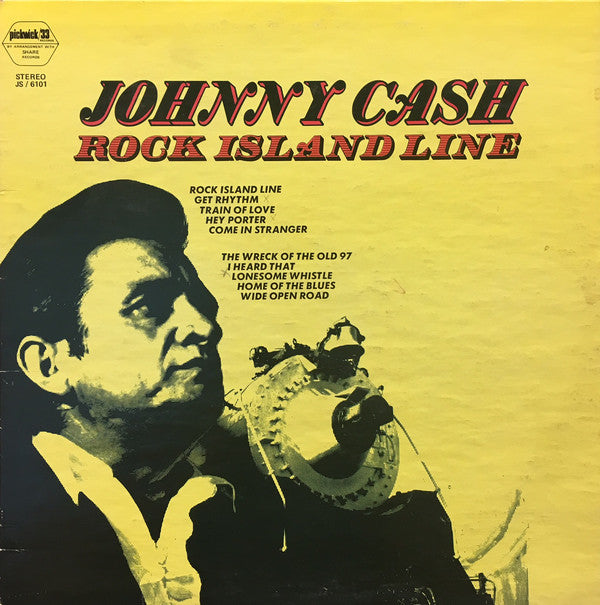 Johnny Cash : Rock Island Line (LP, Comp, RE)