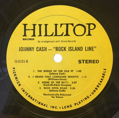 Johnny Cash : Rock Island Line (LP, Comp, RE)