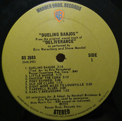 Eric Weissberg And Steve Mandell : Dueling Banjos From The Original Motion Picture Soundtrack Deliverance And Additional Music (LP, Album)