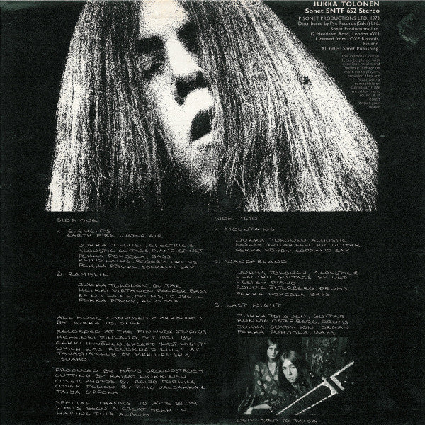 Jukka Tolonen : Tolonen! (LP, Album, RE)