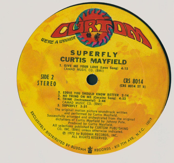Curtis Mayfield : Super Fly (LP, Album, RP, Die)