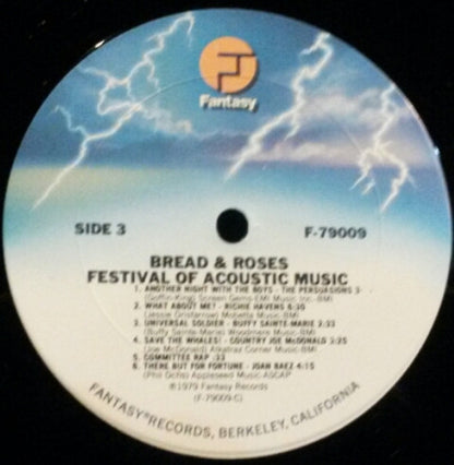 Various : Bread & Roses: Festival Of Acoustic Music (2xLP, Album, Comp, Gat)