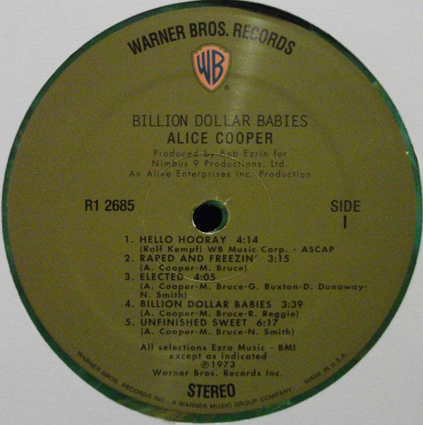 Alice Cooper : Billion Dollar Babies (LP, Album, Ltd, RE, Gre)