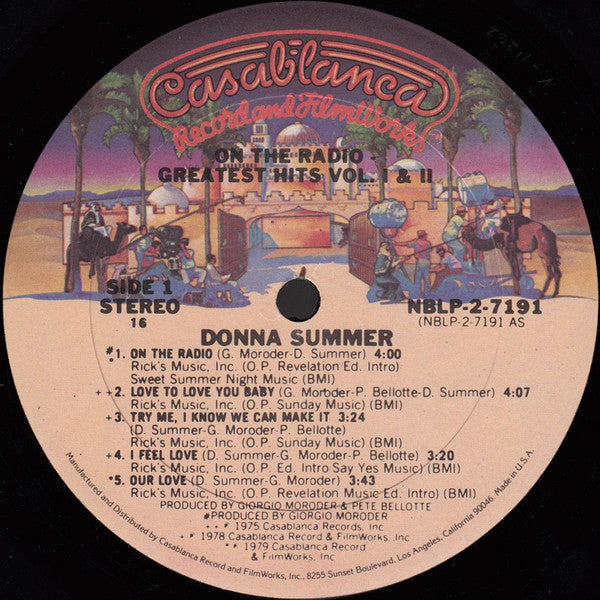 Donna Summer : On The Radio - Greatest Hits Vol. I & II (2xLP, Comp, P/Mixed, 16 )