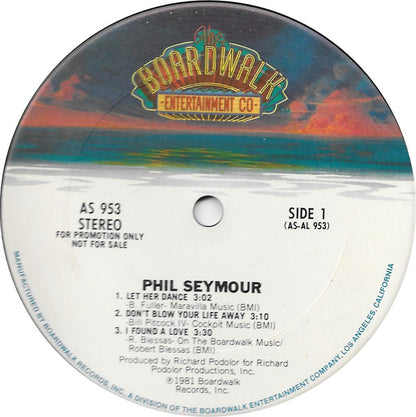 Phil Seymour : Let Her Dance / Don't Blow Your Life Away / I Found A Love (12", EP, Promo)