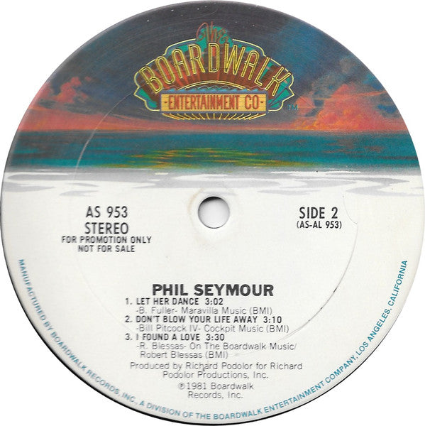 Phil Seymour : Let Her Dance / Don't Blow Your Life Away / I Found A Love (12", EP, Promo)