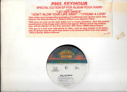Phil Seymour : Let Her Dance / Don't Blow Your Life Away / I Found A Love (12", EP, Promo)