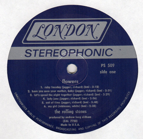 The Rolling Stones : Flowers (LP, Comp)