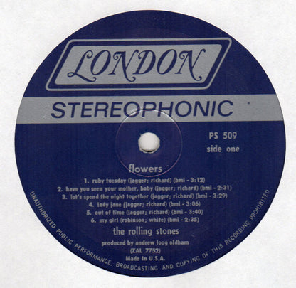 The Rolling Stones : Flowers (LP, Comp)