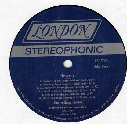 The Rolling Stones : Flowers (LP, Comp)