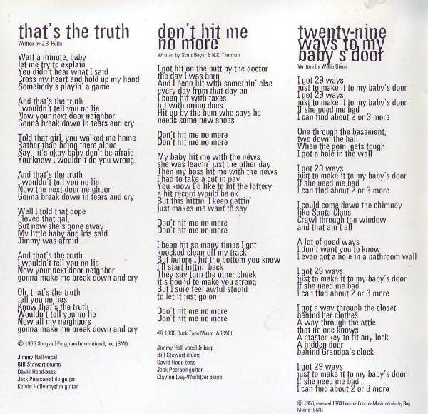 Jimmy Hall : Rendezvous With The Blues (CD, Album)