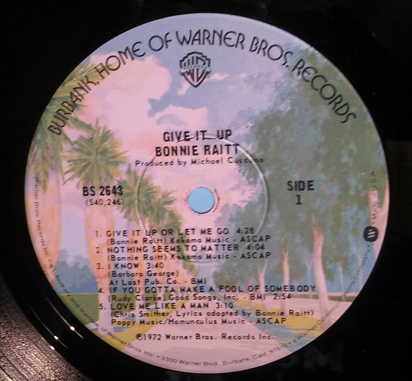 Bonnie Raitt : Give It Up (LP, Album, RE, Win)