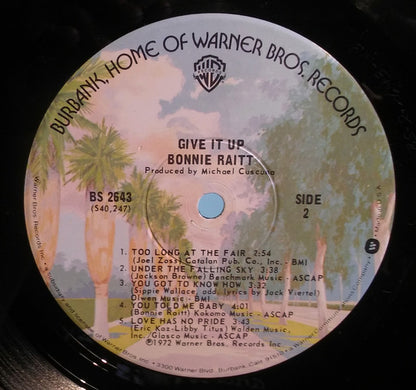 Bonnie Raitt : Give It Up (LP, Album, RE, Win)
