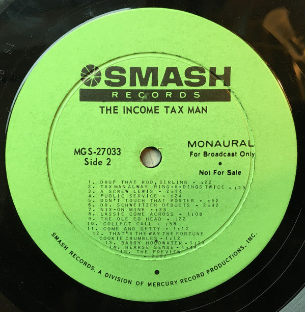 Larry Gore : The Adventures Of Newbold Flound As The Income Tax Man (LP, Album, Promo)