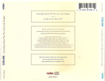Elton John : Something About The Way You Look Tonight / Candle In The Wind 1997 (CD, Single, Omn)