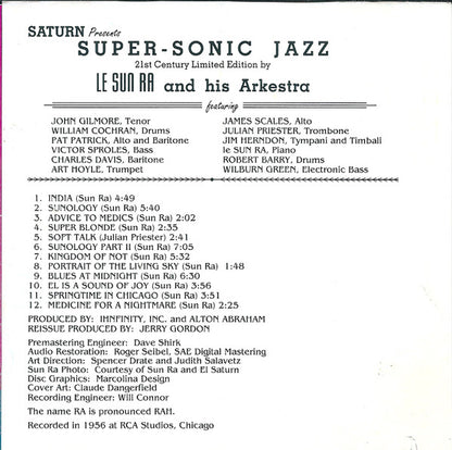 The Sun Ra Arkestra : Super-Sonic Jazz (CD, Album, RE)