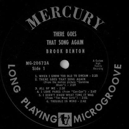 Brook Benton : There Goes That Song Again (LP, Album, Mono)