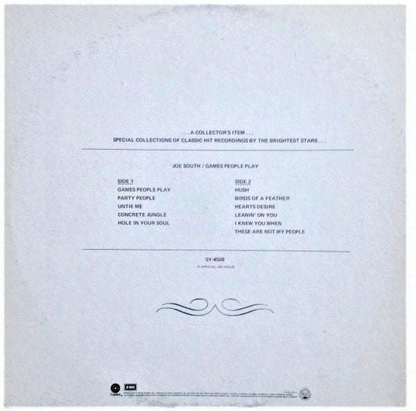 Joe South : Games People Play (LP, Album, RE, Win)