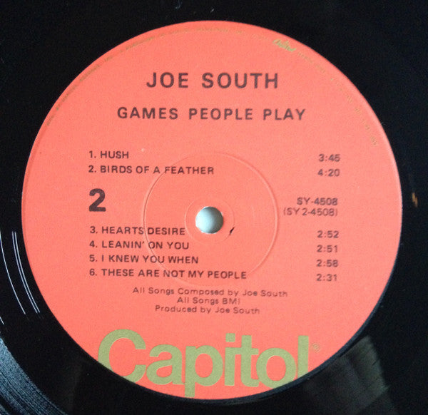 Joe South : Games People Play (LP, Album, RE, Win)