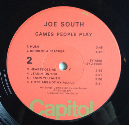 Joe South : Games People Play (LP, Album, RE, Win)