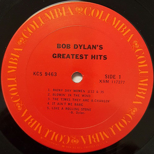 Bob Dylan : Bob Dylan's Greatest Hits (LP, Comp, RE, Pit)
