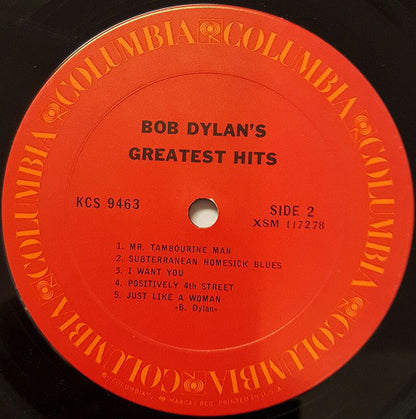 Bob Dylan : Bob Dylan's Greatest Hits (LP, Comp, RE, Pit)