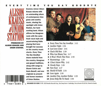 Alison Krauss & Union Station : Every Time You Say Goodbye (CD, Album)