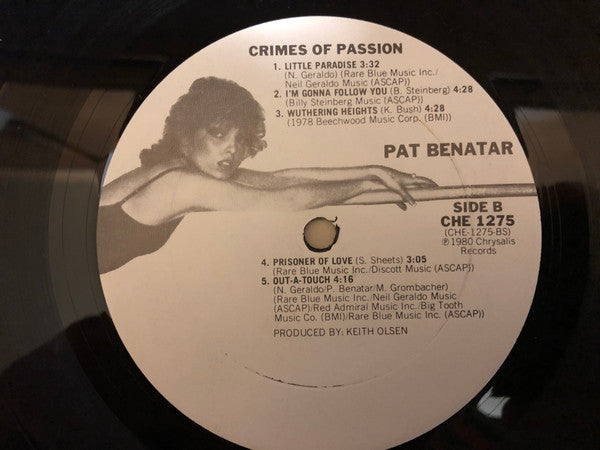 Pat Benatar : Crimes Of Passion (LP, Album, Club)