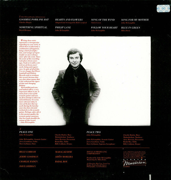 John McLaughlin : My Goals Beyond (LP, Album, RE)