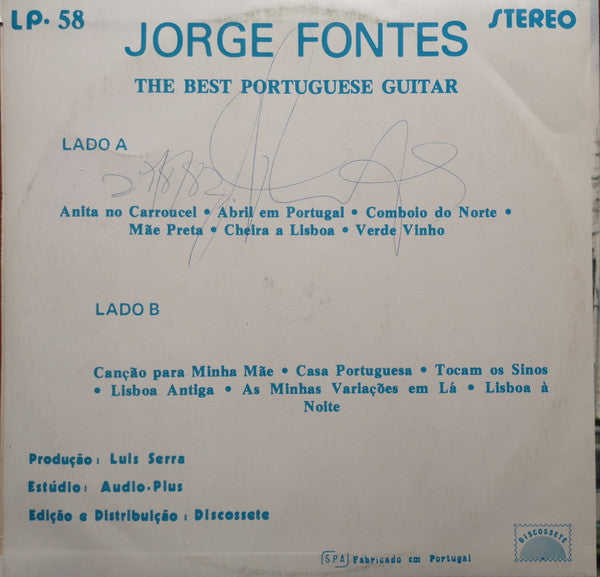 Jorge Fontes : The Best Portuguese Guitar (LP)