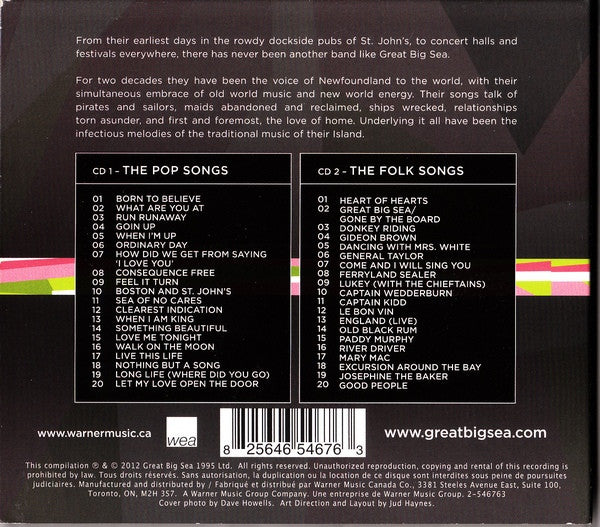 Buy Great Big Sea : XX (2xCD, Comp, Dig) Online for a great price