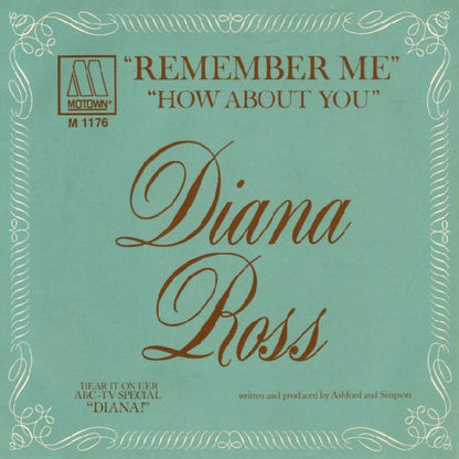 Diana Ross : Remember Me / How About You (7", Single, ARP)