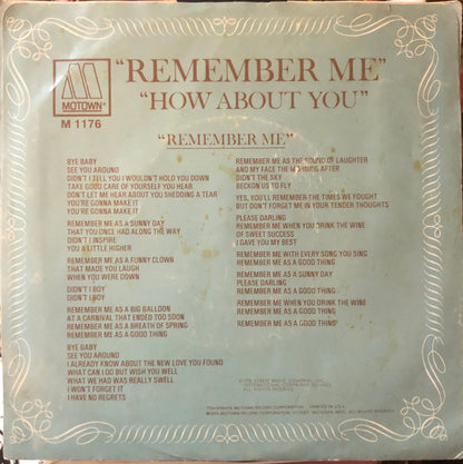 Diana Ross : Remember Me / How About You (7", Single, ARP)