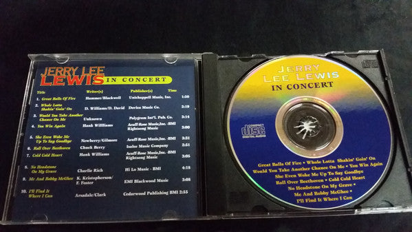 Jerry Lee Lewis : In Concert (CD, Album)